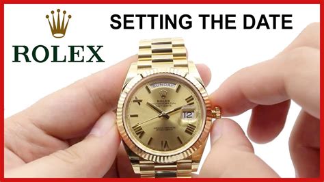 how set rolex watch|rolex setting date and time.